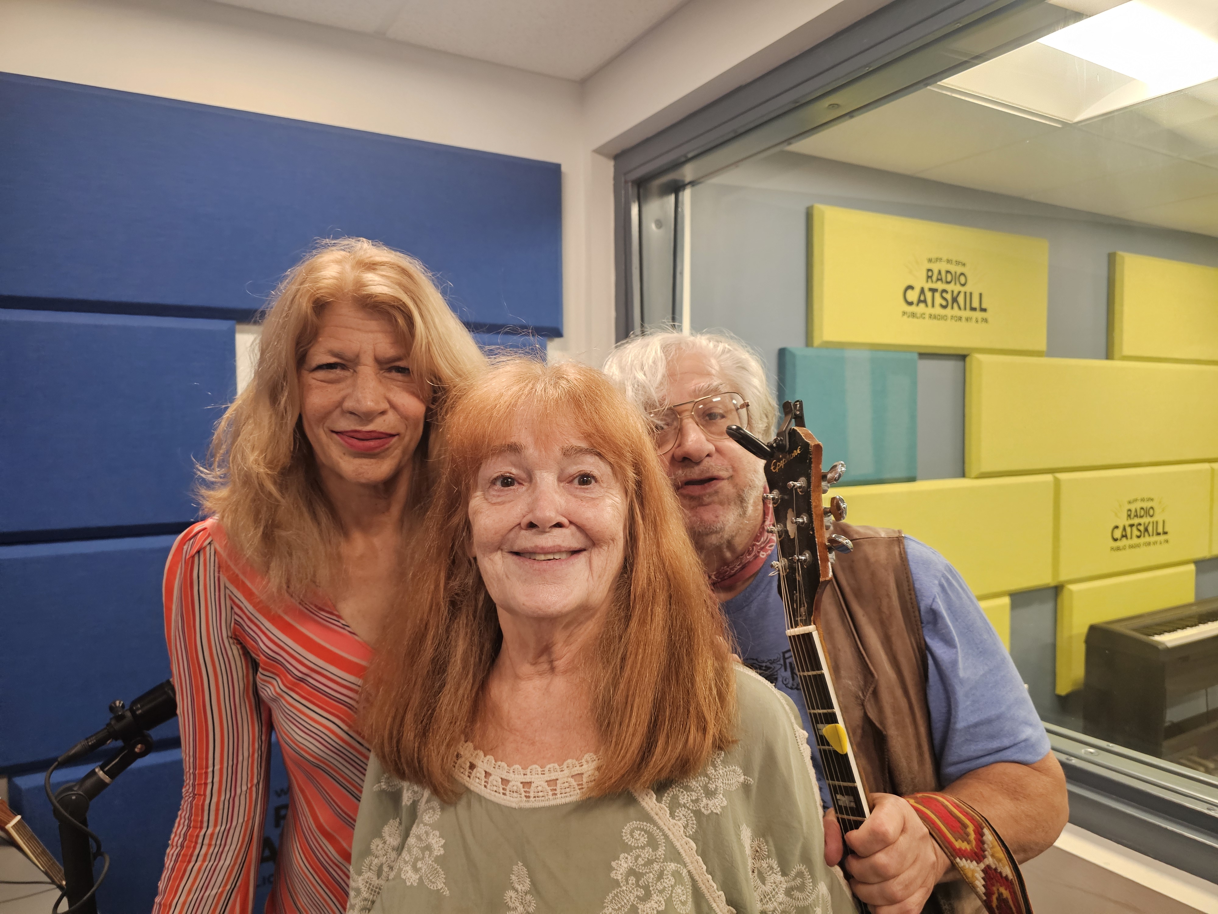 Jaimie Lilly, Alan Freedman, Kathy Geary at Radio Catskill