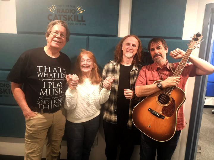 Kathy Geary at WJFF Radio Catskill, Scott Palermo, Pat Wictor, Spook Handy